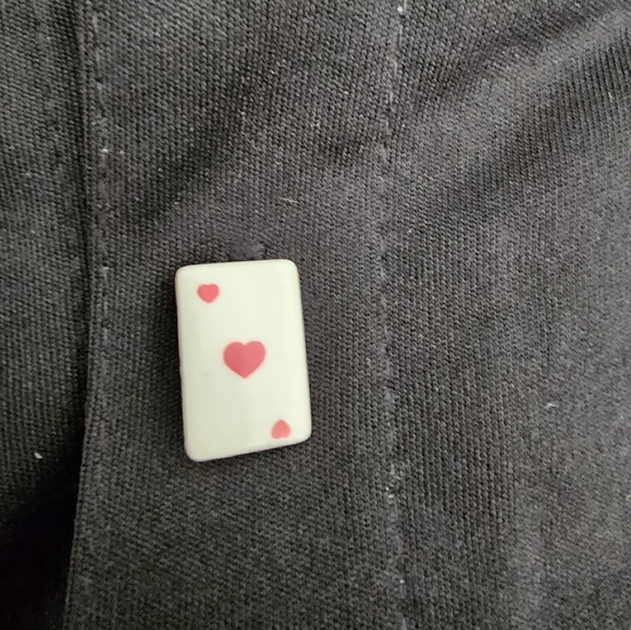 EUC 90s RARE Men's Morbid Threads Button Up Shirt With Playing Card Buttons L - Picture 4 of 6